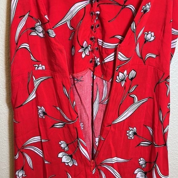 BARDOT Red Floral Summer Maxi Dress - Picture 11 of 15